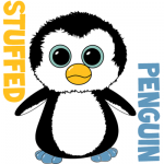 How to Draw Stuffed Baby Penguins with Easy Step by Step Drawing Tutorial 