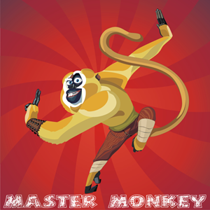 How to Draw Master Monkey from Kung Fu Panda