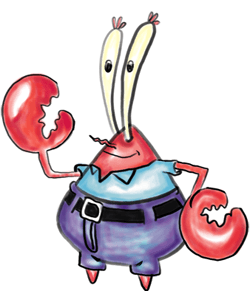 Step by Step Lesson : How to Draw Mr. Krabs from Spongebob Squarepants