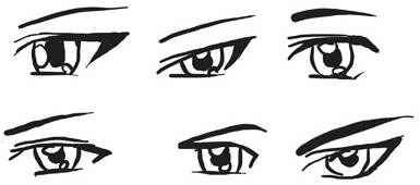 07-manga-anime-male-eyes-variety-forms - How to Draw Step by Step Drawing  Tutorials