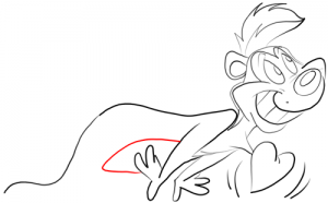 Step 15 Drawing pepe le pew Lesson