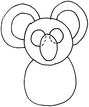 Step 3 How to Draw Cartoon Koala Bears) with Drawing Tutorial - How to Draw  Step by Step Drawing Tutorials
