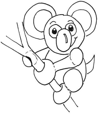 Step 7 How to Draw Cartoon Koala Bears) with Drawing Tutorial - How to Draw  Step by Step Drawing Tutorials