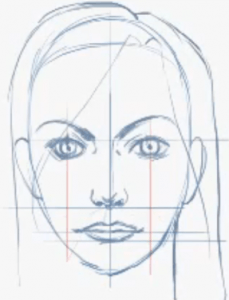 How to Draw Female Faces in Correct Proportions with Easy Drawing ...