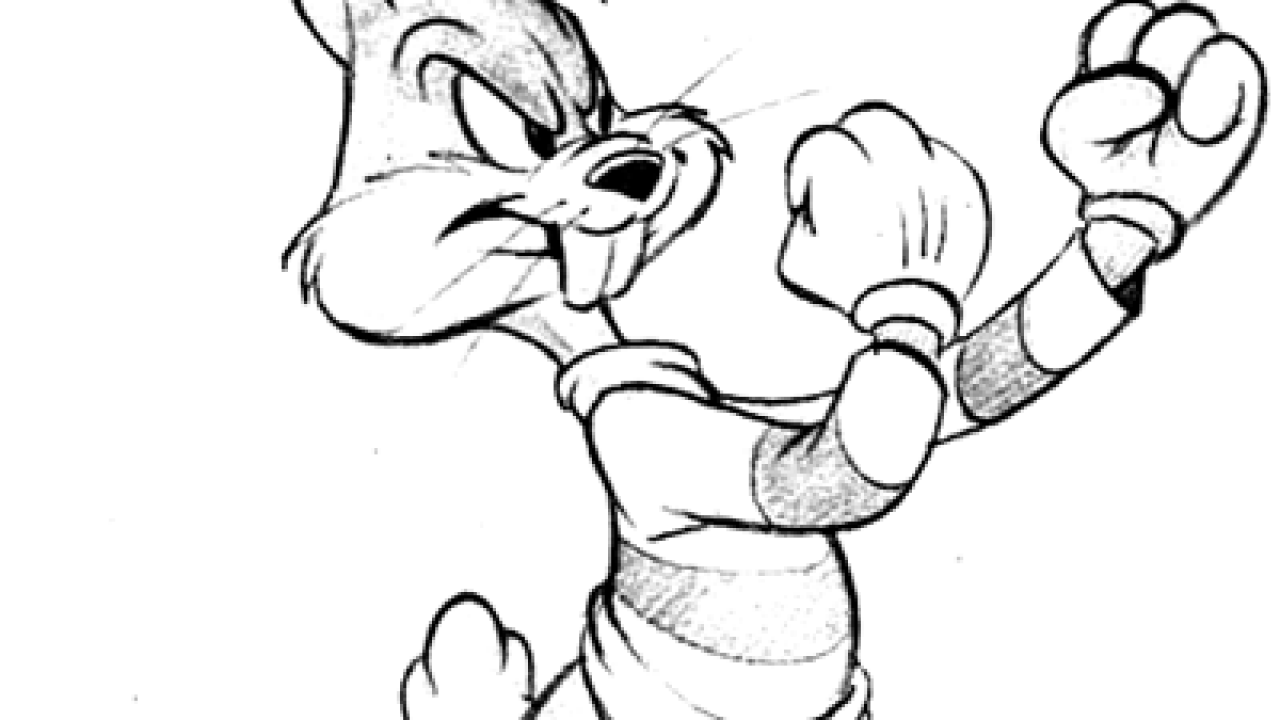 Download HD Rocky Drawing Black And White  Boxing Cartoon Black And White  Transparent PNG Image  NicePNGcom