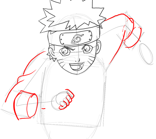 How to draw Naruto with step by step drawing tutorials
