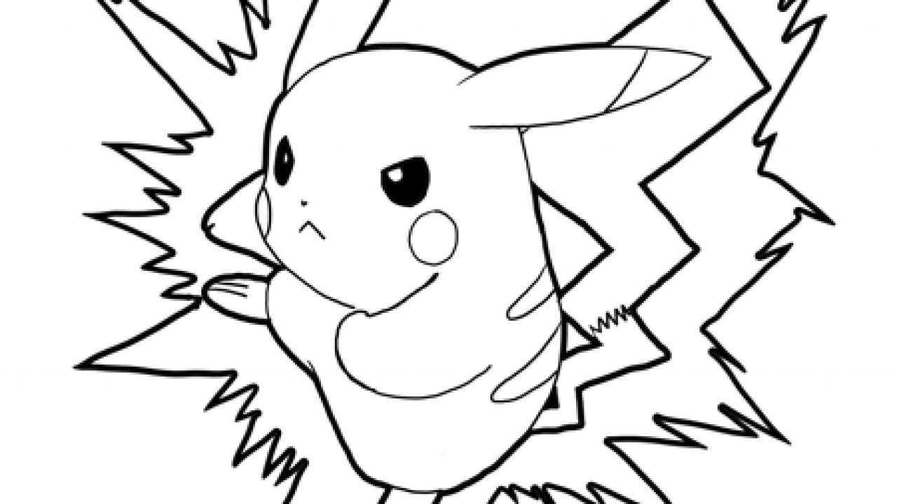 How to Draw Pikachu Attacking in Battle Pokemon Drawing Step by Step Lesson  - How to Draw Step by Step Drawing Tutorials