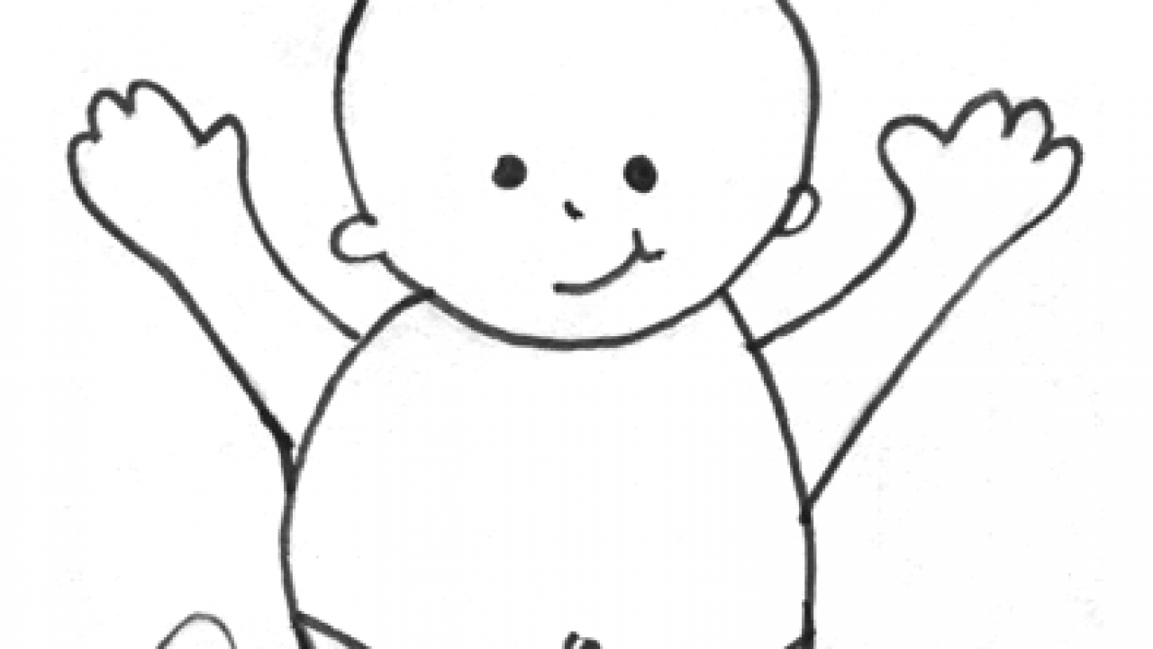 How To Draw Cartoon Baby With Easy Drawing Lesson For Kids How