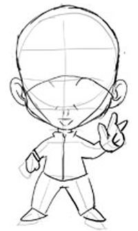 Step 2 Drawing Chibis Boys Anime Tutorial How To Draw