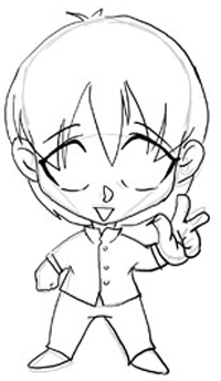 chibi boy drawing easy