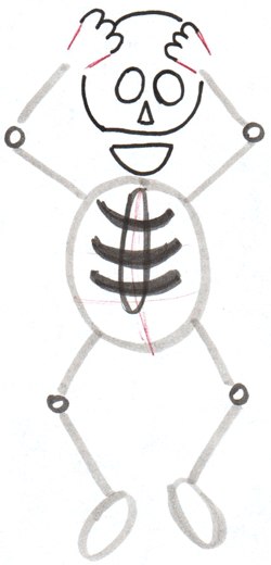 Vector Drawing Dancing Skeleton Skeleton Dancing Stock Vector (Royalty  Free) 2211910301 | Shutterstock