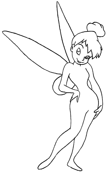 How to Draw Tinkerbell Step by Step with Easy Drawing Lesson  How to Draw  Step by Step Drawing Tutorials