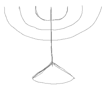 Step 1 : Drawing Hanukkah Menorahs with Easy Steps