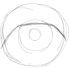 Step 2 : Drawing Realistic Eyes with Simple Steps