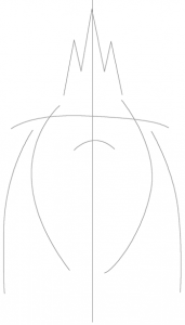 Step 2 Drawing Ice King from Adventure Time Cartoons Tutorial