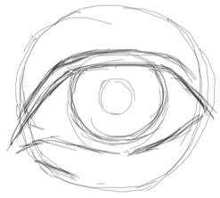 Step 4 : Drawing Realistic Eyes with Simple Steps