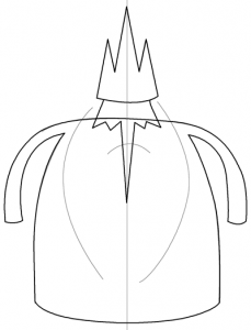 Step 4 Drawing Ice King from Adventure Time Cartoons Tutorial