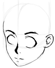 How to Draw an Anime Head and Face in Front View  Easy Step by Step  Tutorial