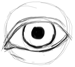 Step 6 : Drawing Realistic Eyes with Simple Steps