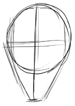 Step 8 How to Draw 3/4 Views of the Anime Manga Face