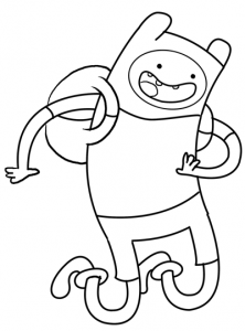 step 8 Drawing Fin the Human Boy from adventure time