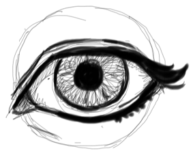 Step 8 : Drawing Realistic Eyes with Simple Steps