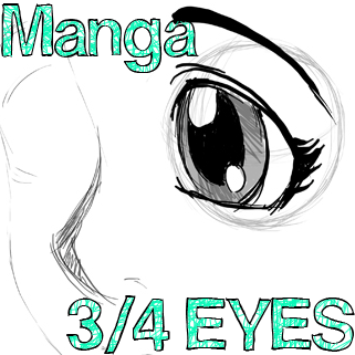 This is a illustration of Cute anime-style eyes in normal times