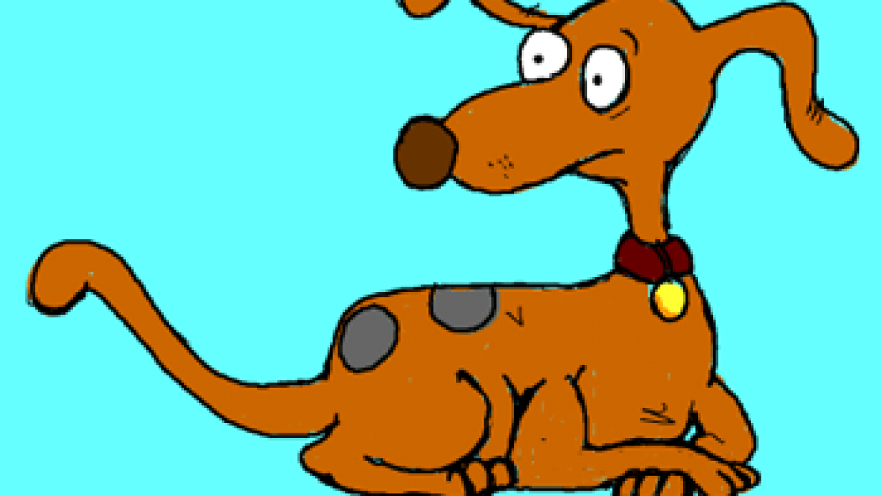 How to Draw Spike the Dog from Rugrats with Easy Step by Step