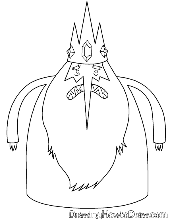 adventure time coloring pages ice king