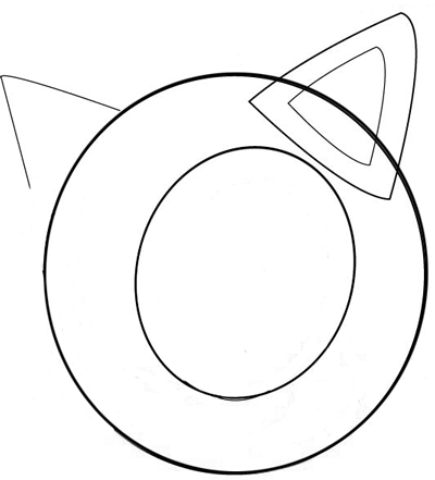 Step 1 : Drawing Sonic's Face