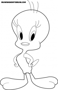 Tweety Bird from Looney Tunes Coloring Book Page Printout