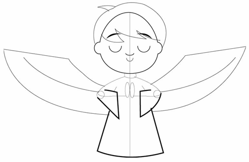 How to Draw an Angel - Really Easy Drawing Tutorial