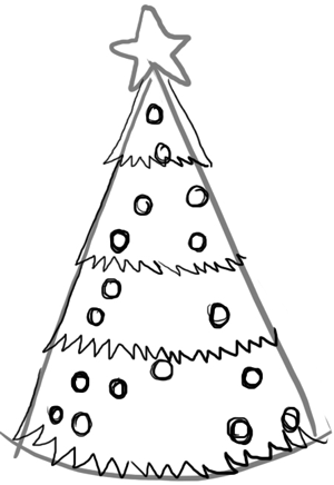 Step 3 : Drawing Christmas Trees
