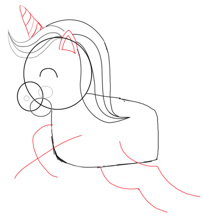 Step 3 : Drawing Unicorns in Easy Steps Tutorials