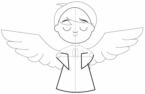 Angel Drawing - How To Draw An Angel Step By Step