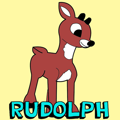How to Draw Rudolph the Rednosed Reindeer