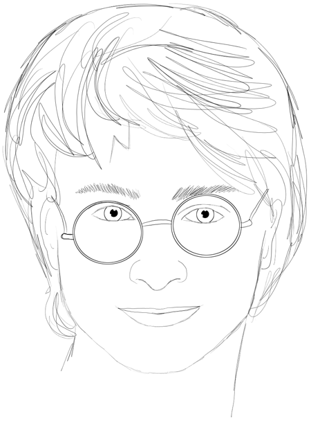 Harry Potter pencil drawing  WONDER DAY  Coloring pages for children and  adults