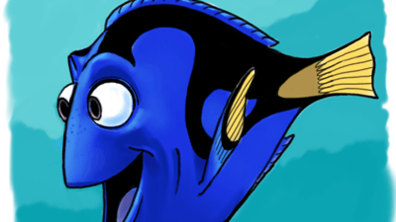 How to Draw Dory from Pixars Finding Nemo in Easy Steps Drawing ...