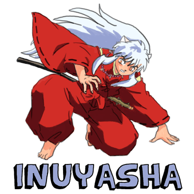 Step 11 : Drawing Inuyasha with Easy Step by Step Instructions