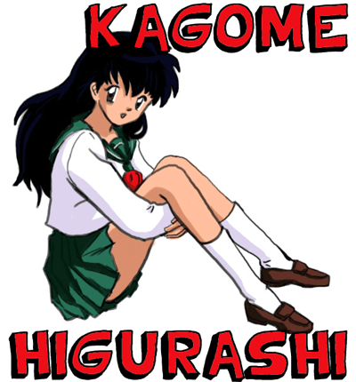 Finished Drawing of Kagome Higurashi from Inuyasha Anime Lesson