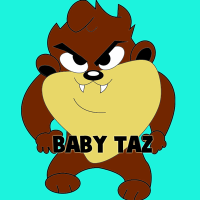How to Draw Baby Tazmanian Devil from Looney Tunes Step by Step Drawing  Tutorial - How to Draw Step by Step Drawing Tutorials