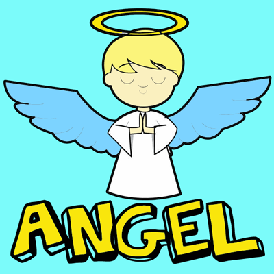 How to Draw Cartoon Angels in Easy Step by Step Drawing Tutorial