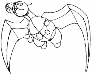 Step 6 : Drawing Charizard from Pokemon with Easy lessons for kids