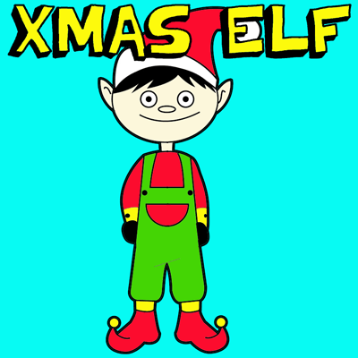 How to Draw a Christmas Elf with Step by Step Elves Drawing Tutorial