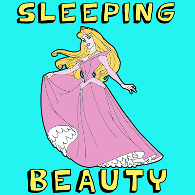 How to Draw Sleeping Beauty with Step by Step Drawing Lessons