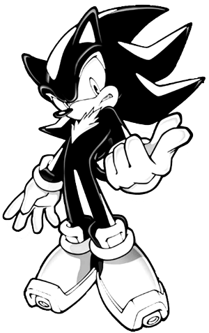Finished Drawing of Shadow the Hedgehog from Sonic