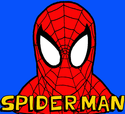 how to draw spiderman logo