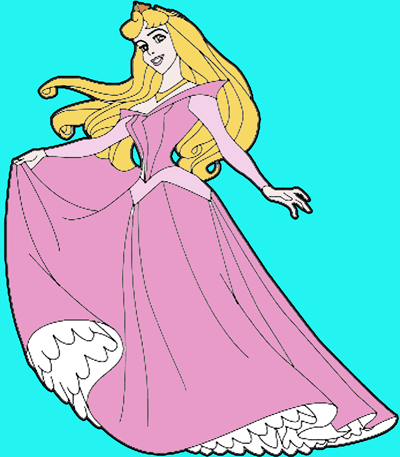 Finished Drawing of Disney's Sleeping Beauty Princess