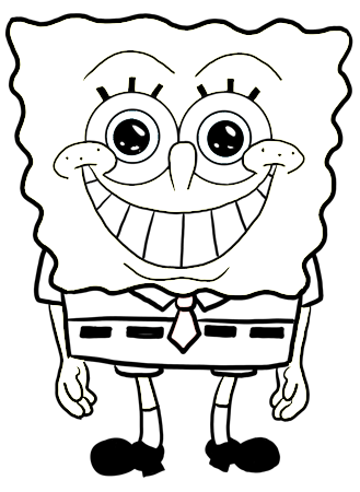 How to Draw Happy Beaming Smiling Spongeob Squarepants Drawing Lesson