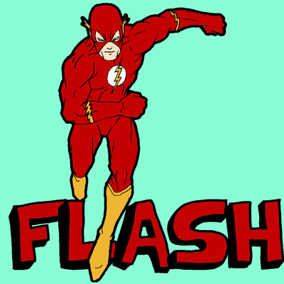 How to Draw Flash from DC Comics with Easy Step by Step Drawing Lesson -  How to Draw Step by Step Drawing Tutorials
